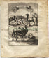 1719 Manesson Mallet "Chameaux" Camels, Africa, Antique Print