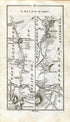 1778 Taylor & Skinner Antique Ireland Road Map 63/64 Ballinalack Edgeworthstown Longford Aghnamona Jamestown Carrick-On-Shannon Ballinafad