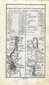 1778 Taylor & Skinner Antique Ireland Road Map 83/84 Dublin Palmerstown Lucan Maynooth Kilcock Cloncurry Johnstown Bridge Carbury Edenderry