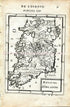 1683 Manesson Mallet "Royaume d'Irlande" Ireland Antique Map Print Engraving
