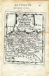 1683 Manesson Mallet "Partie Meridionale de l'Ancienne Germanie ou la vraye Germanie" Germany, Poland, Tribes, Antique Map Print Engraving