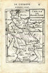 1683 Manesson Mallet Map "Cercle de Basse-Saxe" Germany, Hamburg, Bremen, Lubeck, Schwerin, Hanover, Luneburg, Antique Print Engraving