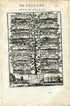 1683 Manesson Mallet "Carte de Lorraine" Treaties of Nijmegen, Charleroi Gand Kortrijk Maastricht Binche Athe Philisbourg Antique Print, Map