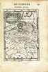 1683 Manesson Mallet Map "Pays Bas Catholiques" Spanish/Catholic Netherlands, Holland, Antique Print Engraving