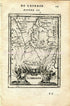 1683 Manesson Mallet Map "Lorraine" France, Toul, Nancy, Metz, Strasbourg, Phalsbourg, Verdun, Neufchâteau, Antique Print Engraving