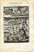 1683 Manesson Mallet "F. Louys" Fort St Louis, Cayenne, French Guiana, Ships Naval Battle, Antique Map Print