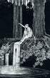 1921 Ida Rentoul Outhwaite Antique Fairy Print (The Waterfall Fairy) Vintage Book Plate, from The Enchanted Forest