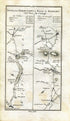 1778 Taylor & Skinner Antique Ireland Road Map 197/198 Birr, Portumna, Loughrea, Daingean, Edenderry, Rathangan, Kildare, Galway, Tipperary