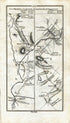 1778 Taylor & Skinner Ireland Road Map Antique 255/256 Omagh, Sixmilecross, Pomeroy, Cookstown, Donaghmore, Dungannon, Stewartstown, Tyrone