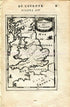 1683 Manesson Mallet "Heptarchie des Saxons" Saxon Britain, England, Ireland, Wales, Scotland Antique Map Print Engraving
