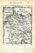 1683 Manesson Mallet "Allemagne en General" Germany, Denmark, Switzerland, Austria, Italy, Hungary, Poland, Antique Map Print Engraving