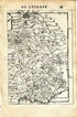 1683 Manesson Mallet "Ancienne Gaule" Ancient Gaul, Roman Towns in Europe, Gaules Antique Map Print Engraving