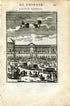 1683 Manesson Mallet "Face du Louvre" Museum, Paris, France, View, Antique Print, Engraving