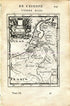 1683 Manesson Mallet "Pays Bas en General" Netherlands, Belgium, France, Germany, Luxembourg, Antique Map Print Engraving