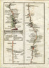 1790 John Cary Antique Road Map 13/14 Maidenhead, London, Kensington, Notting Hill, Shepherd's Bush, Acton, Ealing, Hanwell, Southall