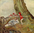 1921 Ida Rentoul Outhwaite Antique Fairy Print (Potty Talks to The Forest Creatures) Vintage Book Plate, from The Enchanted Forest