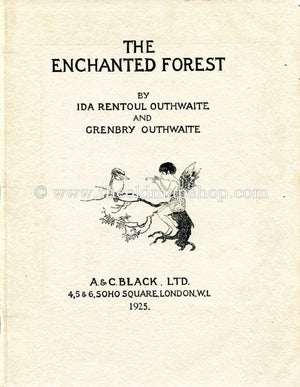 1925 Ida Rentoul Outhwaite Antique Fairy Print (Refreshments) Koala Bear, Vintage Book Plate, from The Enchanted Forest