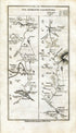 1778 Taylor & Skinner Antique Ireland Road Map 241/242 Athlone, Ballykeeran, Killinure, Ballymahon, Longford, Mote, Lanesborough, Roscommon