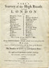 1790 John Cary Antique London Road Map - General Map showing Roads from London