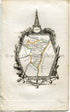 1823 Perrot Map of BAS-RHIN, France, Antique Map, Print. Outline Original Hand Colouring.