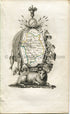 1823 Perrot Map of CHER, France, Antique Map, Print. Outline Original Hand Colouring.