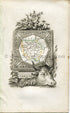 1823 Perrot Map of CREUSE, France, Antique Map, Print. Outline Original Hand Colouring.