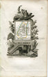 1823 Perrot Map of Haut-Rhin, France, Antique Map, Print. Outline Original Hand Colouring.