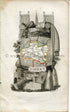 1823 Perrot Map of LOIRET, France, Antique Map, Print. Outline Original Hand Colouring.