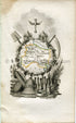 1823 Perrot Map of MARNE, France, Antique Map, Print. Outline Original Hand Colouring.