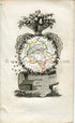 1823 Perrot Map of Indre-et-Loire, France, Antique Map, Print. Outline Original Hand Colouring.