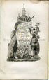 1823 Perrot Map of JURA, France, Antique Map, Print. Outline Original Hand Colouring.