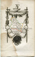 1823 Perrot Map of Yonne, France, Antique Map, Print. Outline Original Hand Colouring.