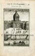 1702 Manesson Mallet Antique Print, Engraving - College of the Four Nations, Collège Mazarin, University of Paris, France - No.6 - The Old Map Shop