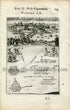 Rare 1702 Manesson Mallet Antique Map, Print, Engraving - Perspective, Bird's-eye View, Stockholm, Sweden- No.110