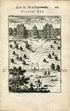 1702 Manesson Mallet Antique Print, Engraving - Château de Verneuil-en-Halatte, Oise, France - No.91