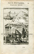 1702 Manesson Mallet Antique Print, Engraving - Surveyors, Surveying, Graphometer, Chateau, Trigonometry, Geometry - No.31 - The Old Map Shop