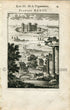 1702 Manesson Mallet Antique Print, Engraving - Surveyors, Surveying, Chateau, Trigonometry, Geometry - No.33 - The Old Map Shop