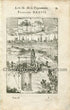1702 Manesson Mallet Antique Print, Engraving - Veue de Paris de Cote des Chartreux, France - No.37