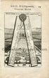 1702 Manesson Mallet Antique Print, Engraving - Menagerie de Versailles vue de Trianon, Garden, Gardens of Versailles, Paris, France - No.49