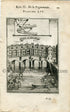 1702 Manesson Mallet Antique Print, Engraving - Pont Saint-Michel, River Seine Bridge, Paris, France - No.54