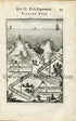 1702 Manesson Mallet Antique Print, Engraving - Surveyors, Surveying, Sector, Calipur, Trigonometry, Geometry - No.57