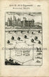 1702 Manesson Mallet Antique Print, Engraving - Château de Creil, Oise, Hauts-de-France - No.94