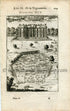 1702 Manesson Mallet Antique Print, Engraving - Château de la Muette, Bois de Boulogne, Paris, France - No.95