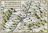1634 Nicolas Tassin Antique Map Montmelian, Fort Barraux, Chambery, Miolans, Pontcharra, La Buissiere, Le Cheylas, La Rochette, France Carte