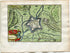 1634 Nicolas Tassin Antique Map Moyenvic, Fort, Fortified Town Plan, Moselle, France Carte, Print