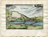1634 Nicolas Tassin Antique Print, Bird's-eye View Saverdun, Ariege, France Carte, Map