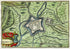 1634 Nicolas Tassin Antique Map Moyenvic, Fort, Fortified Town Plan, Moselle, France Carte, Print