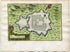 1634 Nicolas Tassin Antique Map Phalsbourg, Fort, Fortified Town Plan, Moselle, France Carte, Print