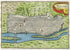 1634 Nicolas Tassin Antique Map Nevers, Fort, Fortified Town Plan, Nievre, Bourgogne-Franche-Comte, France Carte, Print