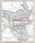 c.1840 Turkey in Europe, Antique Map, Print by John Dower, Hand Colored